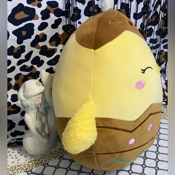 SQUISHMALLOWS JAZWARES AIMEE THE CHICK N A CHOCOLATE EGG PLUSH PILLOW - Picture 2 of 7